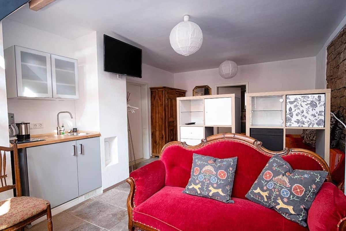 Moderne Wohnung Mit Studio In Bauernhausscheune Am See Biersdorf Eksteriør billede