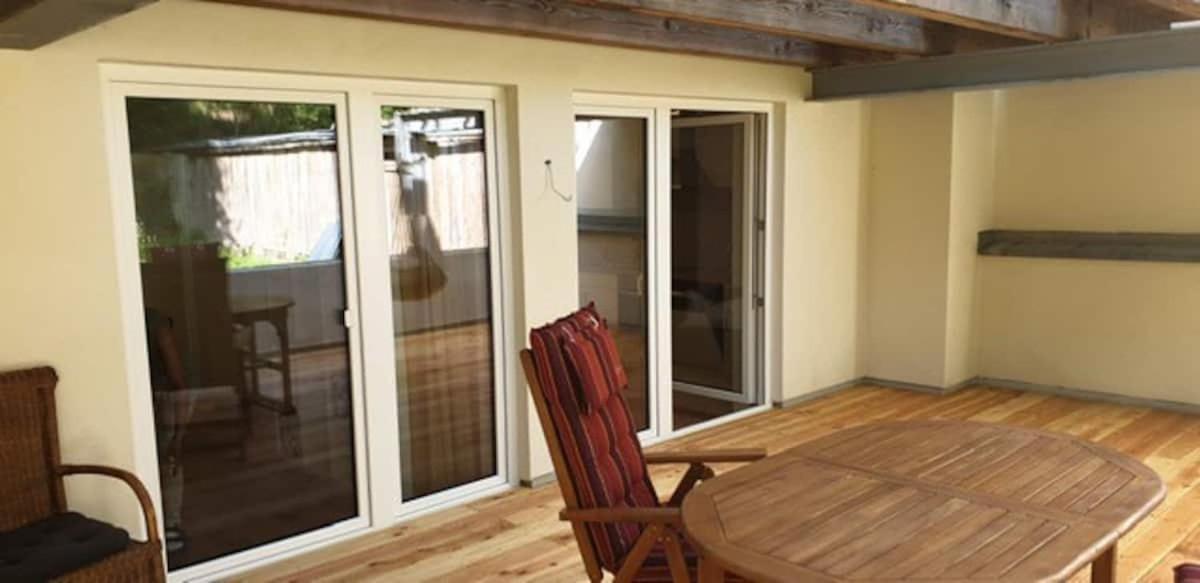 Moderne Wohnung Mit Studio In Bauernhausscheune Am See Biersdorf Eksteriør billede